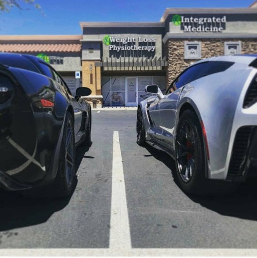 A Couple Sinister Z’s For Ya @02ryan … #corvette #stingray #zr1 #z06 #vette #lt4 #badas