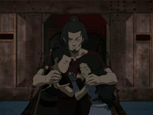 comradekatara:an extremely underrated katara & zuko parallel #twinning moment is how they both w