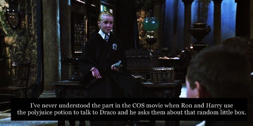 harrypotterconfessions: I have absolutely no idea what could be in that little box, and why it makes