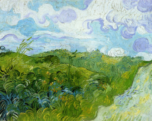 artist-vangogh:  Green Wheat Fields, Vincent van GoghMedium: oil,canvas