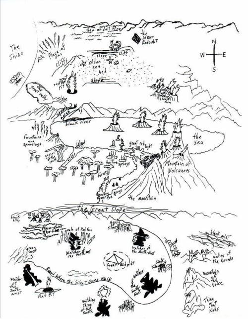 Maps of William Hope Hodgson’s The Nightland 