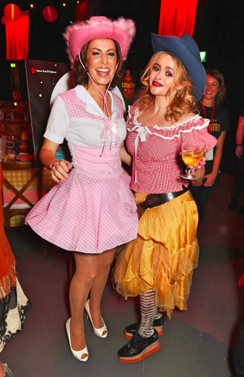 Helena Bonham Carter &amp; Natasha Kaplinsky at the ‘Save the Children’ ev