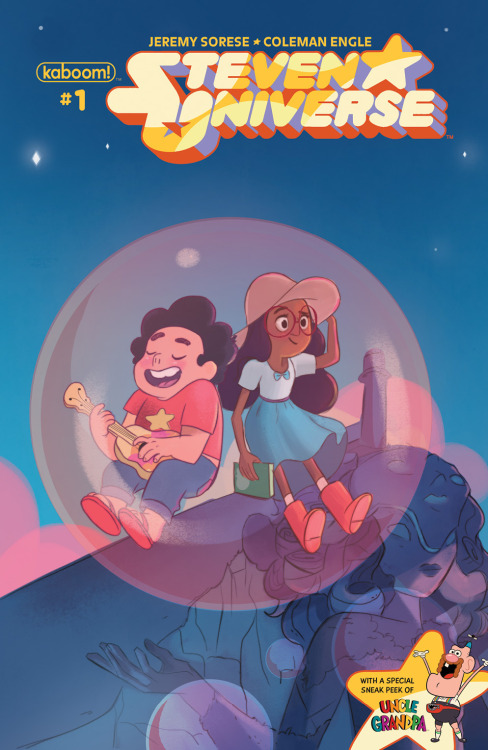 colemanengle:  the-world-of-steven-universe:  REBECCA SUGAR‘S ‘STEVEN UNIVERSE‘ SHINES AT KABOOM!  July 12,  2014 – Los Angeles, CA – There’s a “gem” of a comic book series coming in August! KaBOOM!, an award-winning imprint of publisher