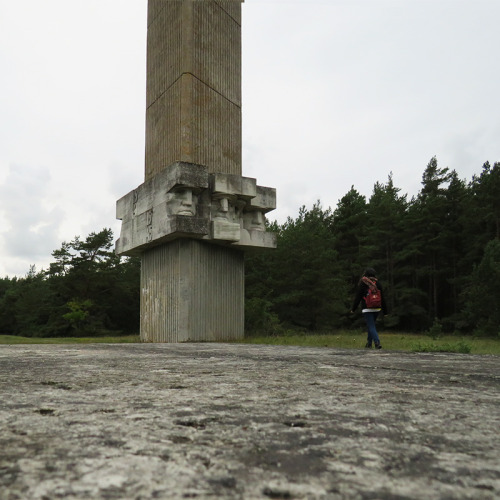 The brutalist Tehumardi Memorial on the island of Saaremaa, built to commemorate the Soviet soldiers