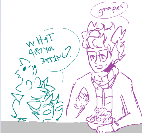 dongoverload:that moment wwhen someone thinks you’re a grape