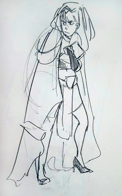 Went to costumed life drawing at @toonsontap yesterday evening! @weirdtakoyaki was an amazing Tharja