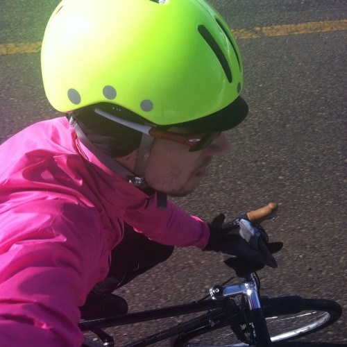diamondwizard:  Attempting an @oceanaircycles -esque selfie. #safetyfirst #bkb4life #giro