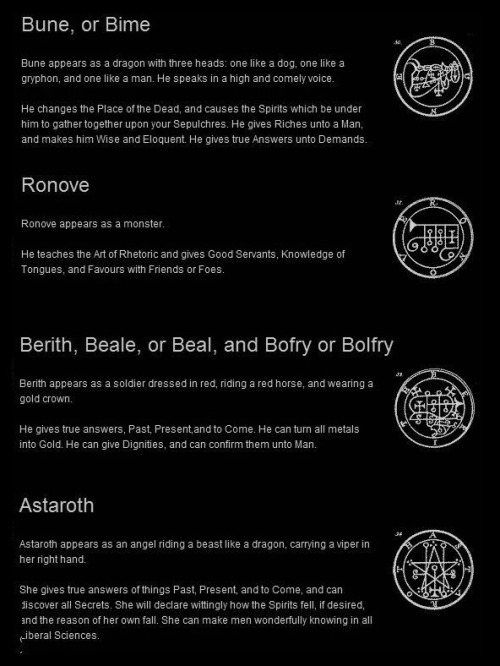 Goetic Sigils.