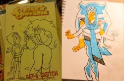 dement09: buff-as-fuck-cheeto-puff:  zugilite:  This Jasper and Pearl art (including a fusion) was drawn by Coleman Engle, one of the artists of the official SU comic series. So this is official art!  OH MY GOD  