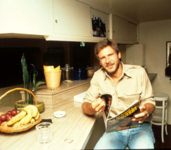 superseventies:  At home with Harrison Ford, 1978   You know what&rsquo;s disturbing about this? As I scrolled through to look and drool and gawk, I felt like a woman in heat&hellip;then I see the date&hellip;FUCK&hellip;I was born that year&hellip;