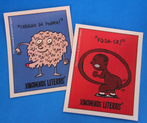  PACK 2 da série de cromos dos XINGAMENTOS LITERAIS! Eis as figurinhas que vêm nesse pack!http://mau