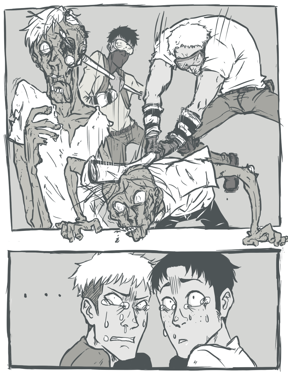 capriciousgentleman:  A bunch of friends and I are roleplaying a SNK zombie apocalypse