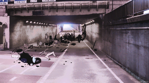 tsuyuake:  Celty and Kadota taking care of wannabe heroes. 