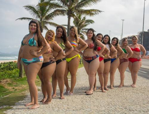 planetofthickbeautifulwomen2:  Brazilian plus Size Models in Swimwear