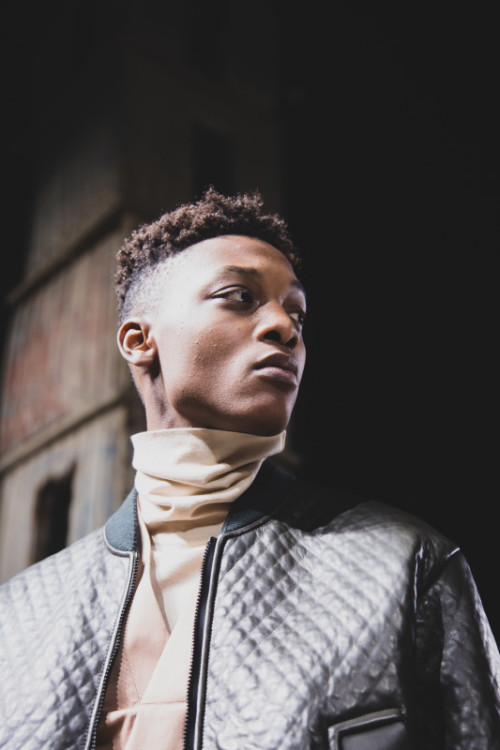 justdropithere:Aliou Drame by Sara Cimino - Backstage at Ermenegildo Zegna, FW17