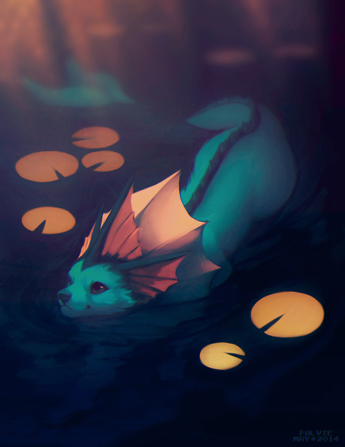 I’VE BEEN TRYING TO PAINT A VAPOREON FOR LITERALLY WEEKS AND I’M STILL UNHAPPY WITH THIS!!!  someday