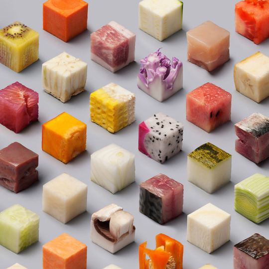 did-you-kno:  mymodernmet:  Meticulously-Arranged Photo by Lernert & Sander Transforms Whole Foods into Identical Cubes  