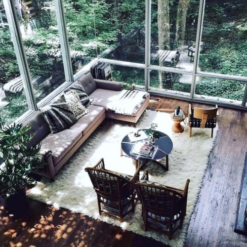 Bringing nature inside - I cannot think of a more relaxing go-to place - full of light, where the ga