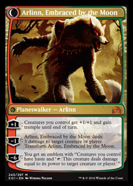 unicorntribal:  Ok, ok, you got me… this is pretty exciting Something that’s actually interesting. A werewolf planeswalker!  Pardon me while i belt out a howly FUCK YEAH 