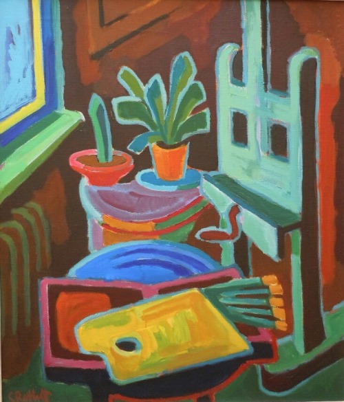 cactus-in-art:Karl Schmidt-Rottluff (German, 1884 – 1976) Gelbe Palette [Yellow Palette], 1953