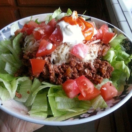 Hello, #Keto. #LowCarb #Dinner #TacoSalad