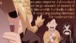 fullmetal-headcanon:   After Ling became