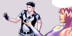dickgrayzon:  Dick Grayson and Koriand’r in Starfire #07 (2015)As Agent 37  and Starfire 