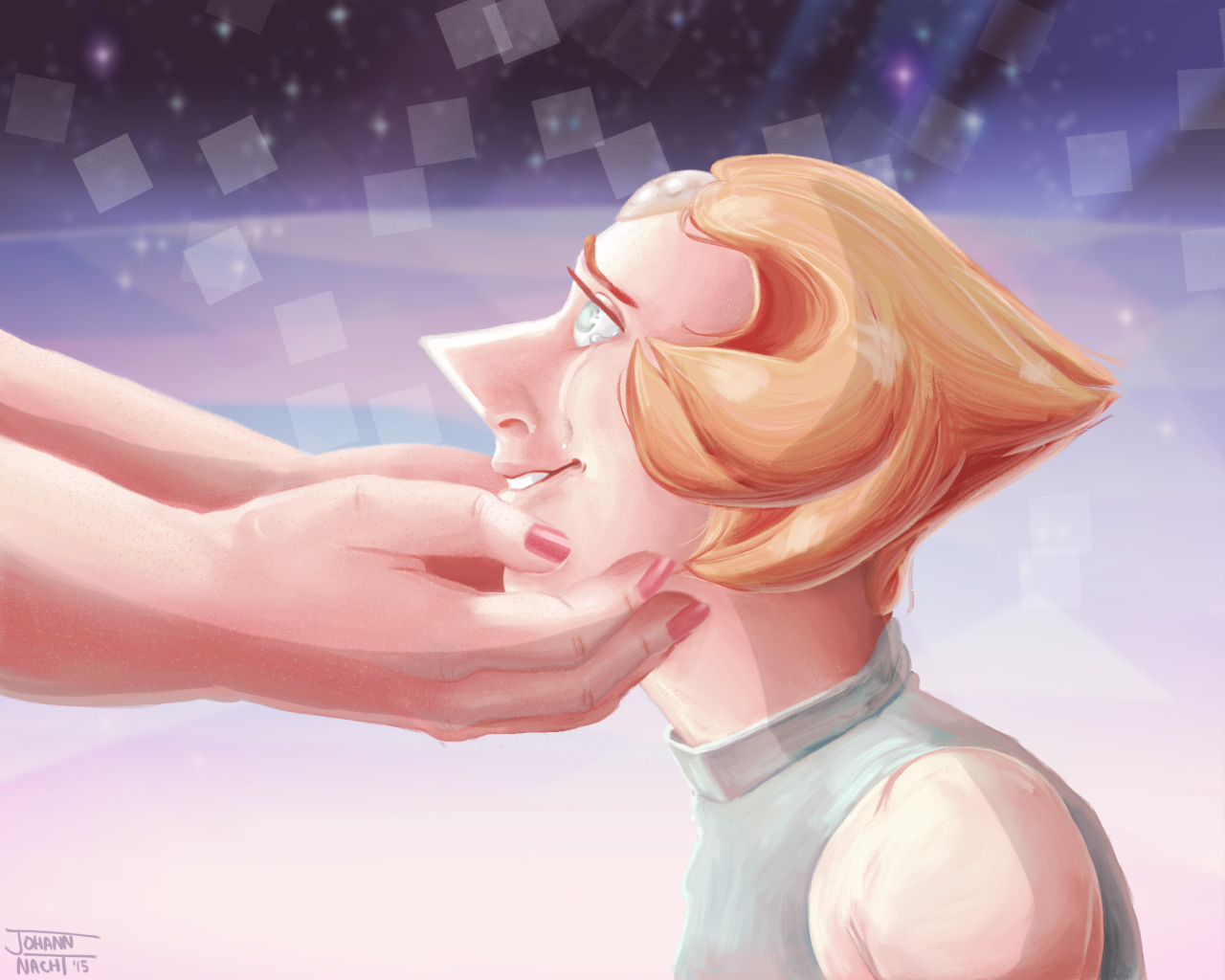 bawooo:  first attempt at actual painting god help me (full size // sketch)