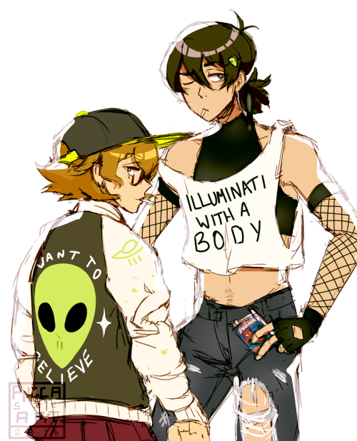 riccasze: [slides $20 @ Dreamworks] Season 2. Keith and Pidge. Partners in Crime. Best Buds. Make it