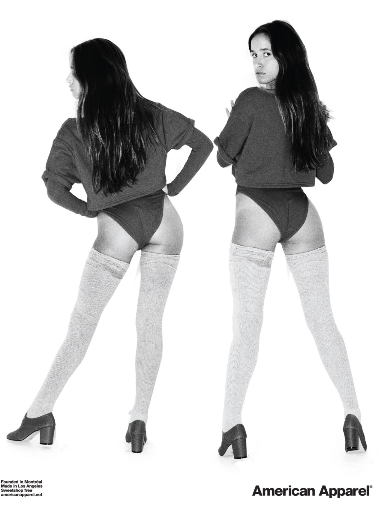 American Apparel sexy advert. American Apparel&rsquo;s advertising is famous