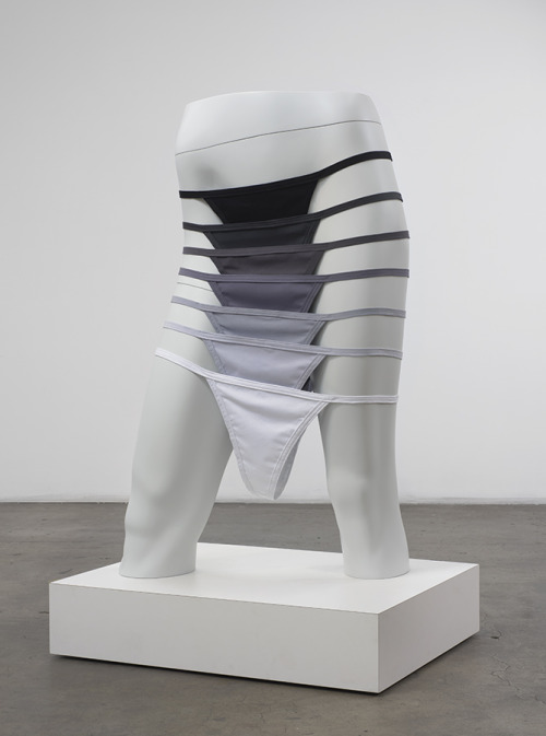 Amanda Ross-Ho, Untitled Sculpture (ONCE U GO BLACK), 2015. High density foam with urethane coating,