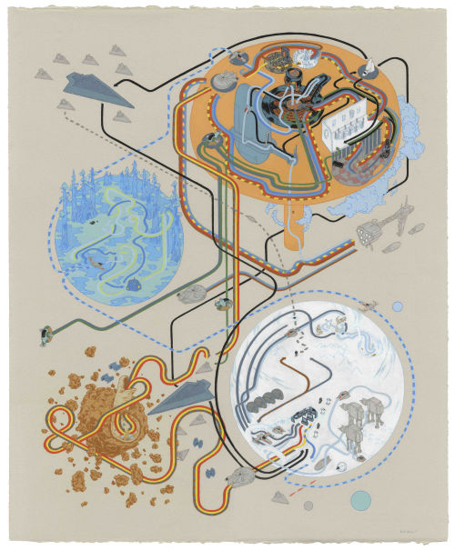 Original Star Wars Trilogy As Maps By Andrew DeGraff