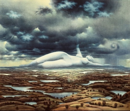 life-imitates-art-far-more:Jacek Yerka (1952-) “November” Surrealism