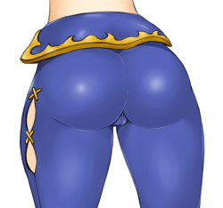 farelart:  Was drawing something completely different, and while taking a break I thought “wonder can I draw a butt in like a minute”, which eventually ended with trying coloring in SAI.