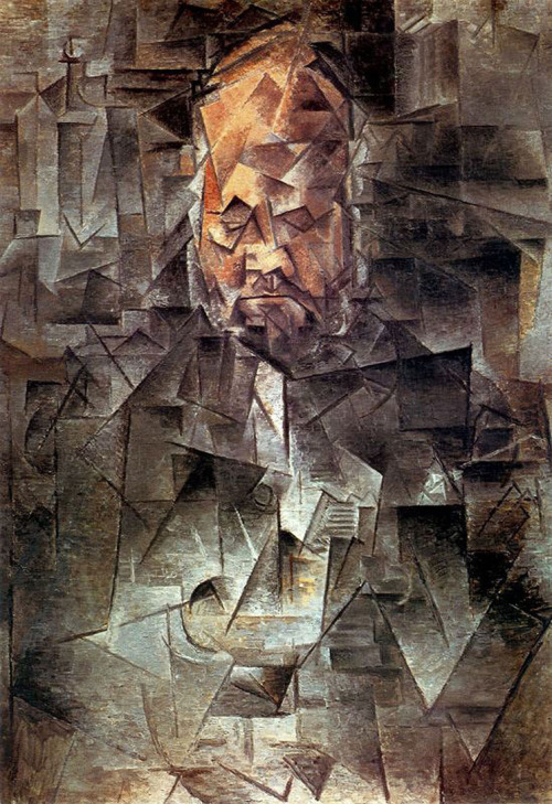 Pablo Picasso, Portrait of Ambroise Vollard. 1910, oil on canvas. Pushkin Museum of Fine Art, Moscow