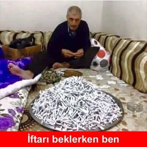 İftarı beklerken ben