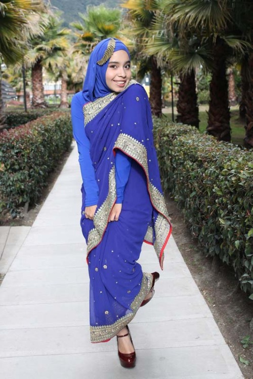 Saree with Hijab