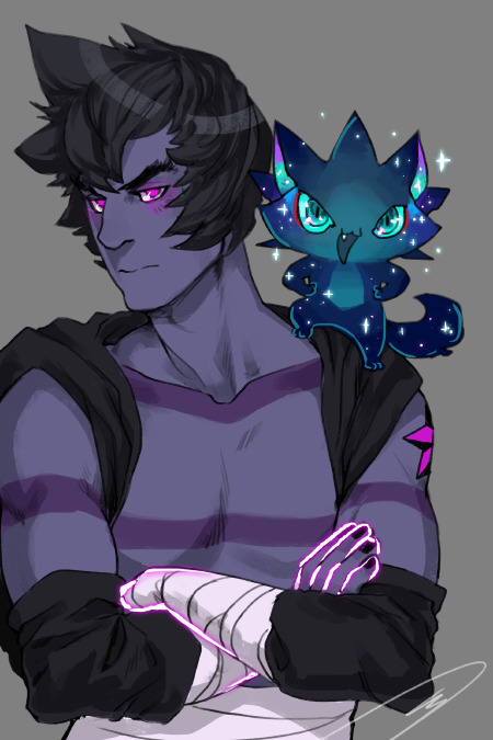 tzysk:  Cygnus the Dark Star and Jet the Dark Kitten Star Gaia Online 