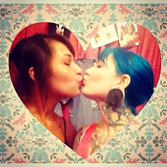 exxxning:  My lovely Callioppe &lt;3  two of our FAVES in one picture.. Amazing. 