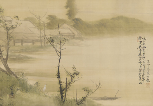 artemisdreaming:Egret by the Shoremid 19th-mid 20th centuryTakeuchi Seiho , (Japanese, 1864 - 1942) 