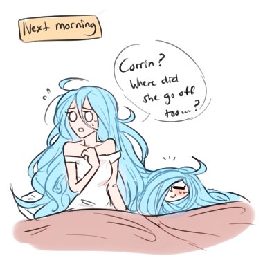 azura “worst case of bed hair in the army” is the most hilarious thing