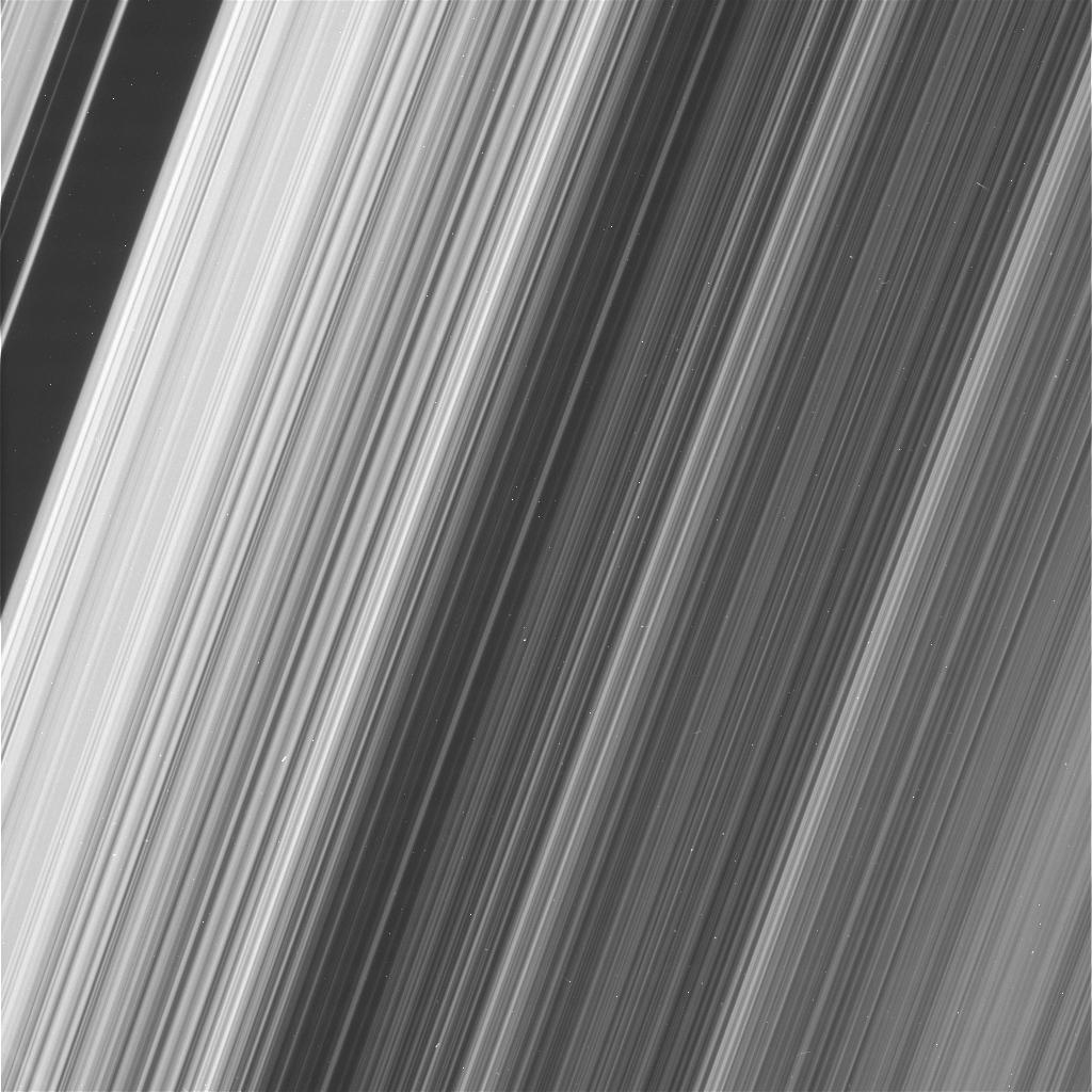 humanoidhistory:  The rings of Saturn, observed by Cassini space probe, April 2016.