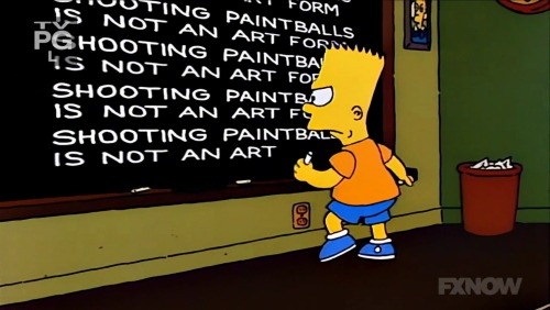 Bart’s never taken an art theory class