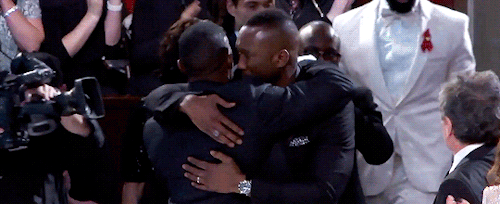 oscarsisaacs:Off-air cameras showing the reaction of cast and crews of ‘Moonlight’ winni