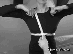 bdsmgeek:  Pentagram Shibari Harness - TwoKnottyGuys porn pictures