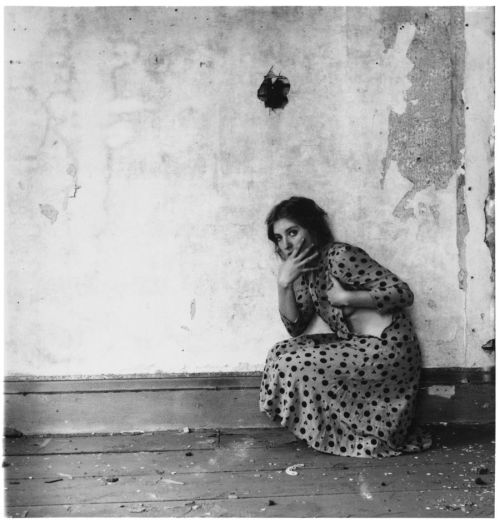 Another image before me in my rooom.Francesca Woodman.  Polka Dots. 1975-78.