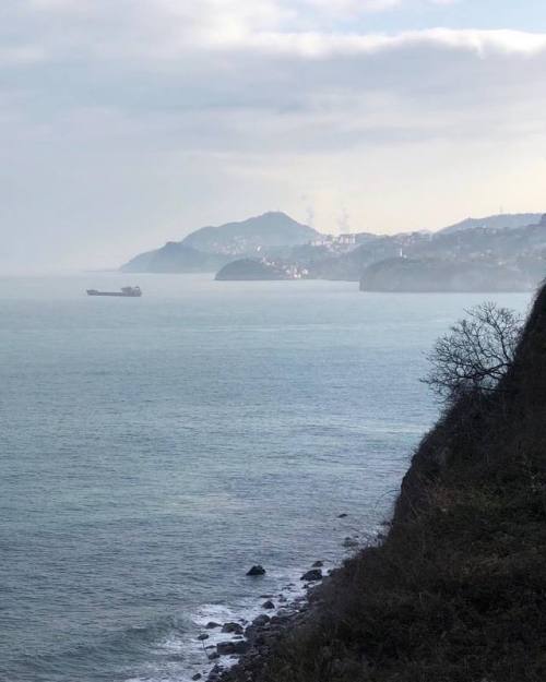 Puslu, soğuk bir sabahtan. #morningmist #seaview #blacksea (Zonguldak) www.instagram.com/p/B