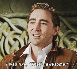 elfsroot:  Lee Pace’s first reaction to his throne. 