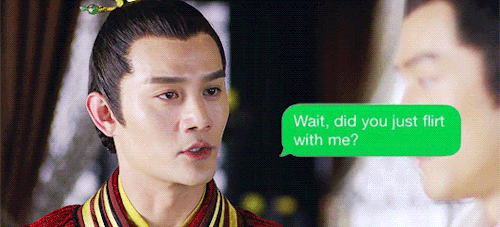 luwushuang:he’s been trying to flirt with you since you were kids, actually.