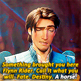 disneydailly:  How you doing? The name’s Flynn Rider. 